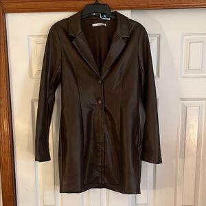 Abercrombie Brown Women's leather dress